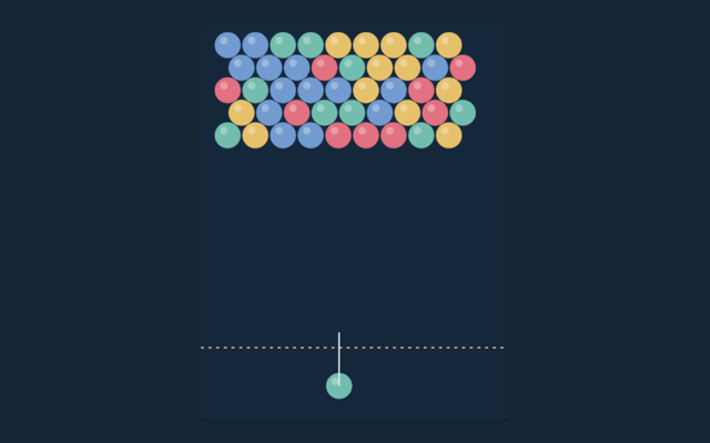 Bubble Shooter game board